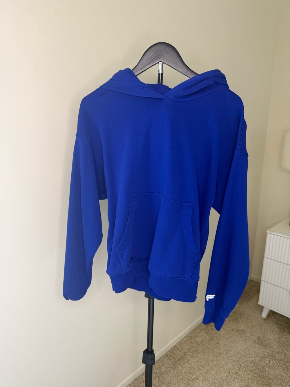 Fabletics Cobalt Blue Oversized Pullover Hoodie Sweatshirt Size S